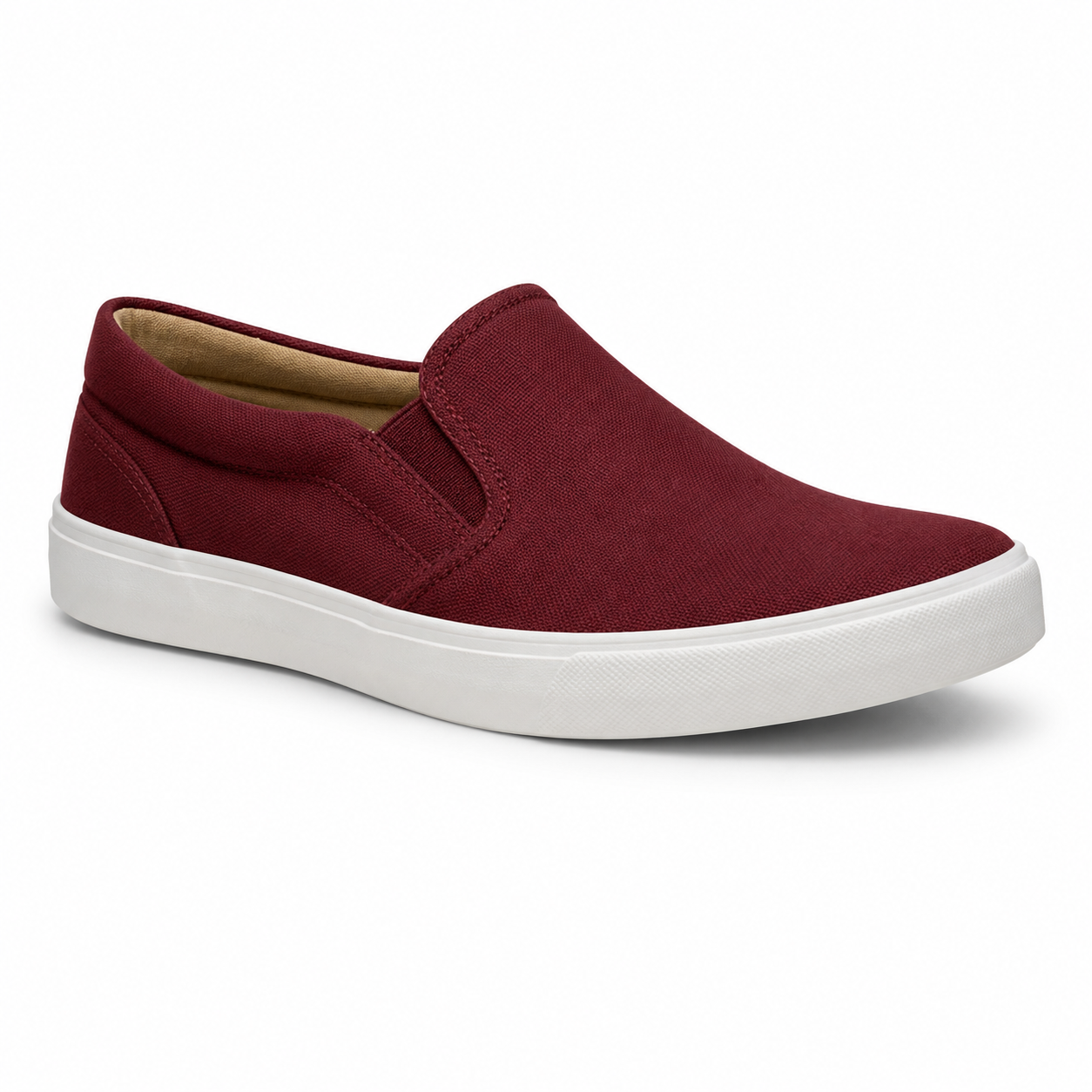 UrbanWalk Burgundy Slip On Canvas